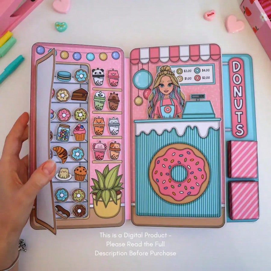 Kids Toys Shop - Набор для ролевых игр «Магазин пончиков»,