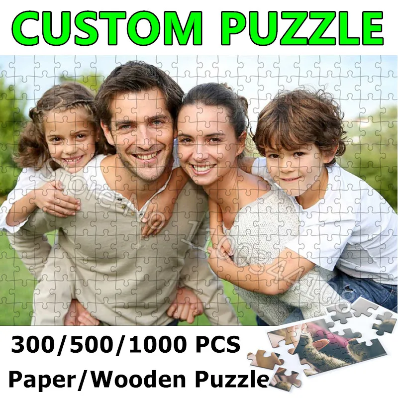 Wooden Puzzle Kids - Головоломка на заказ, 300/500/1000 шт., персонализированная