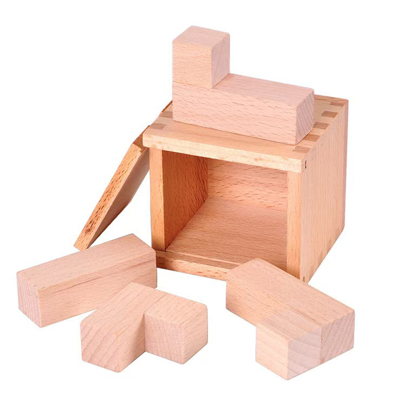 Wooden Puzzle Kids - Волшебный IQ, косое размещение блоков, деревянная