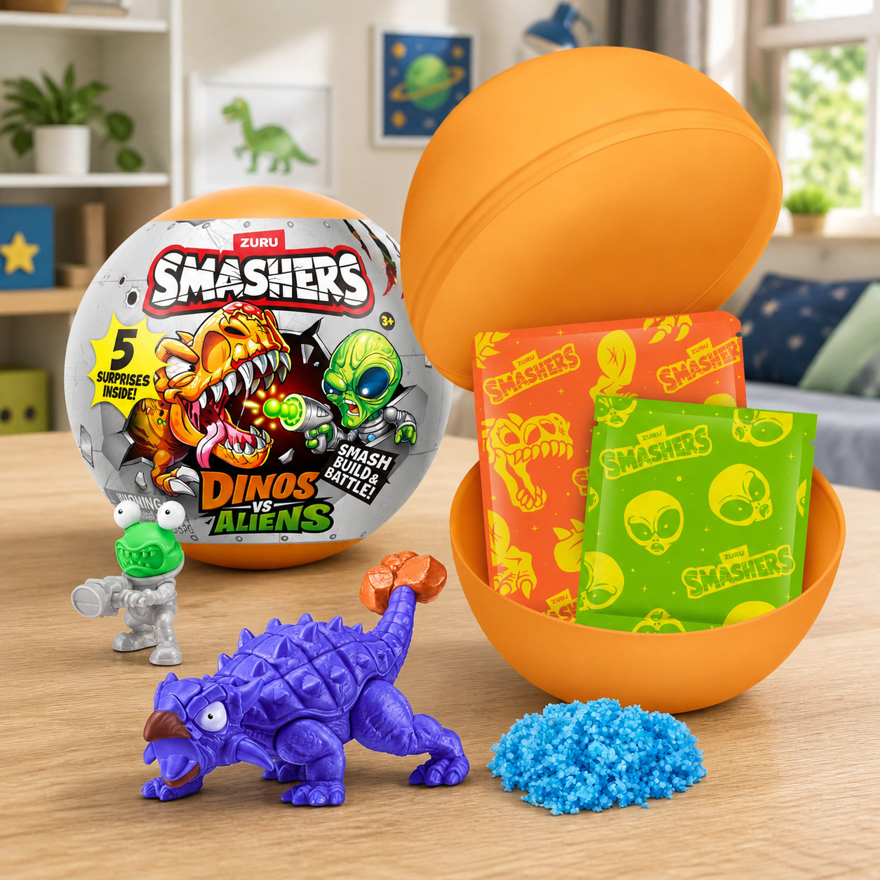 Kids Toys Dinosaur - Игровой набор «Приключения динозавра против пришельца»