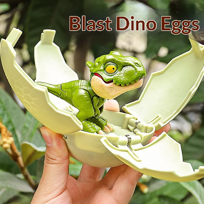 Kids Toys Dinosaur - Деформируемое яйцо динозавра-сюрприз с Тираннозавром, кусающим