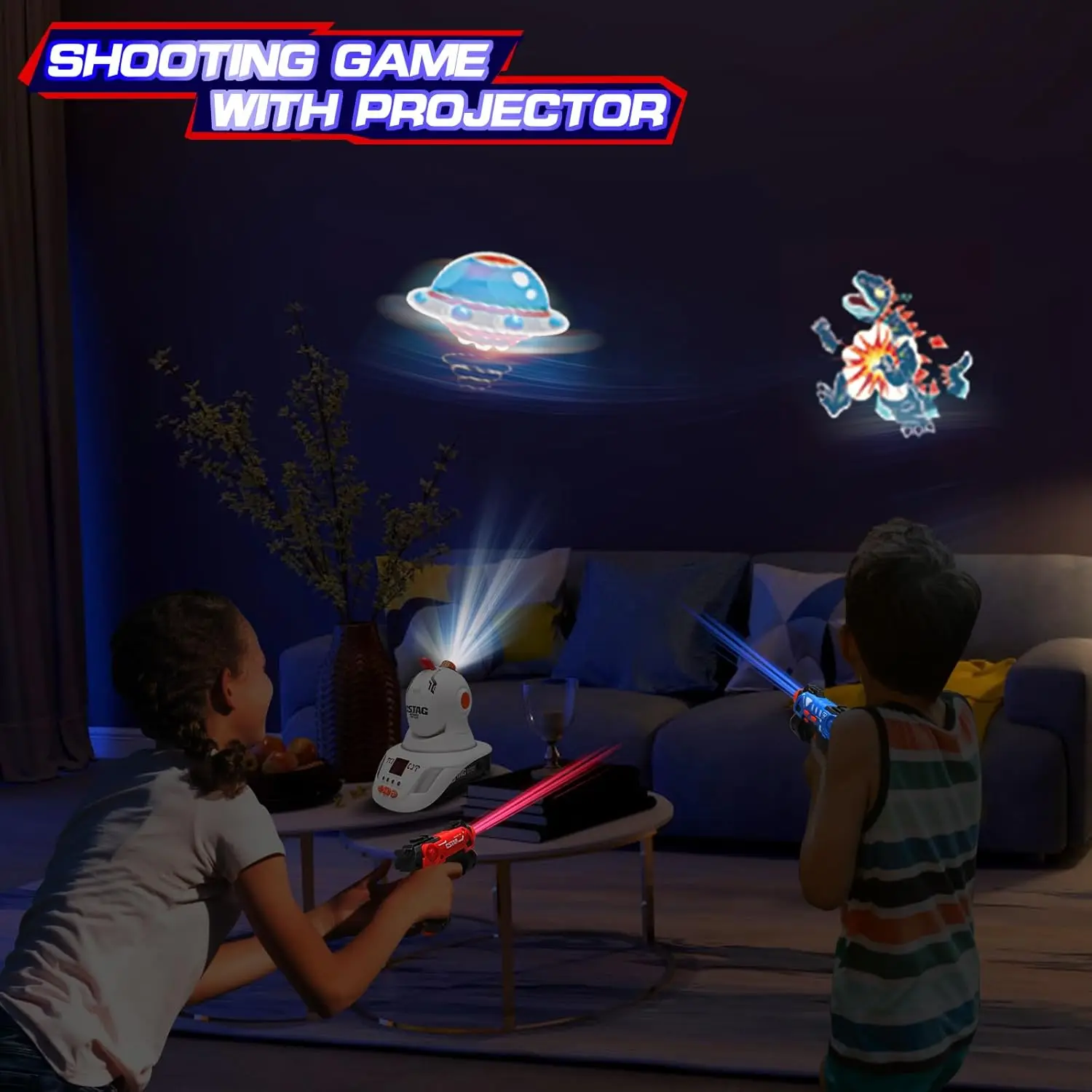 Laser Tag Set Kids - Набор лазертаг-бластеров для 2 игроков, инфракрасные