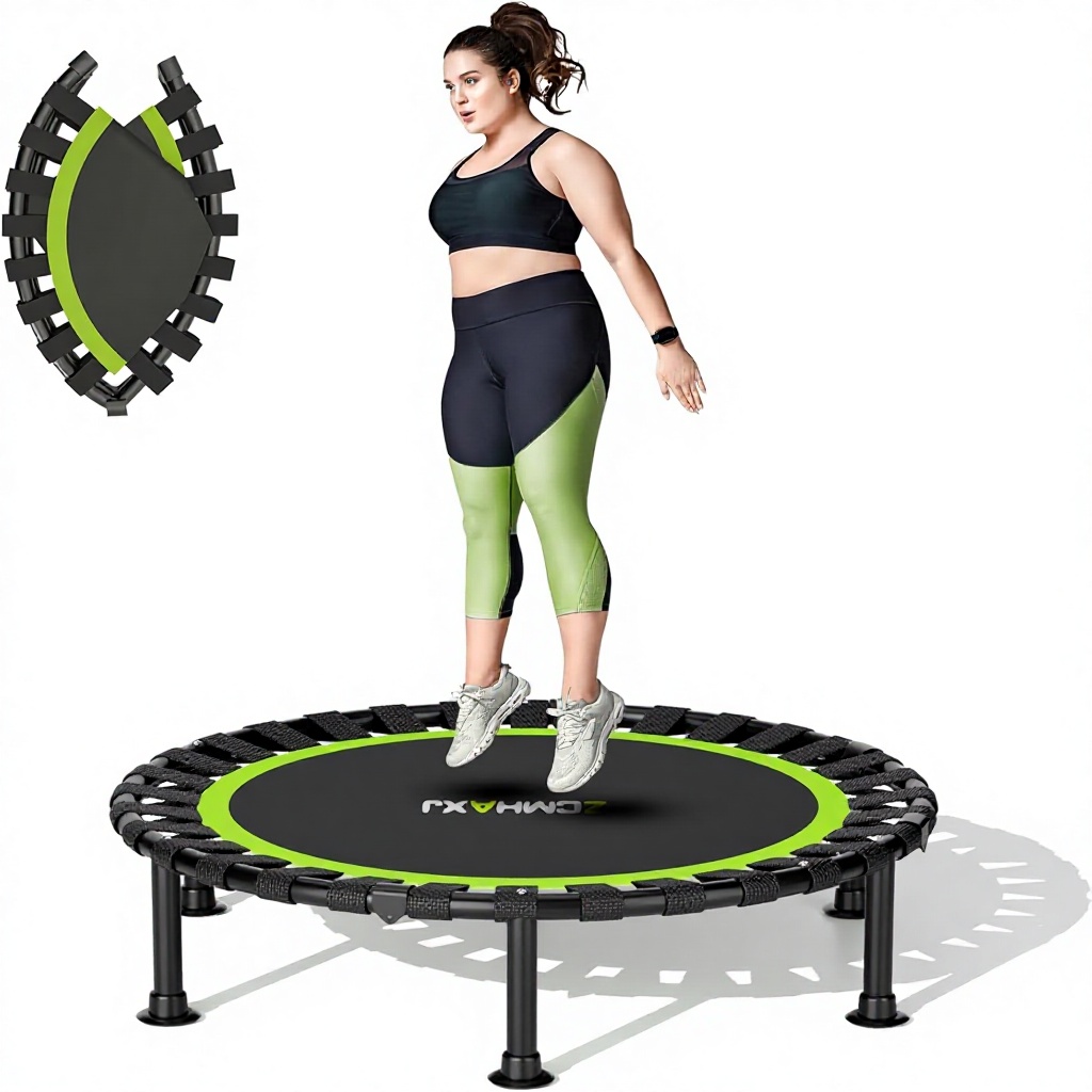 Trampoline Mini Indoor - Складной мини-батут 40 дюймов с защитной