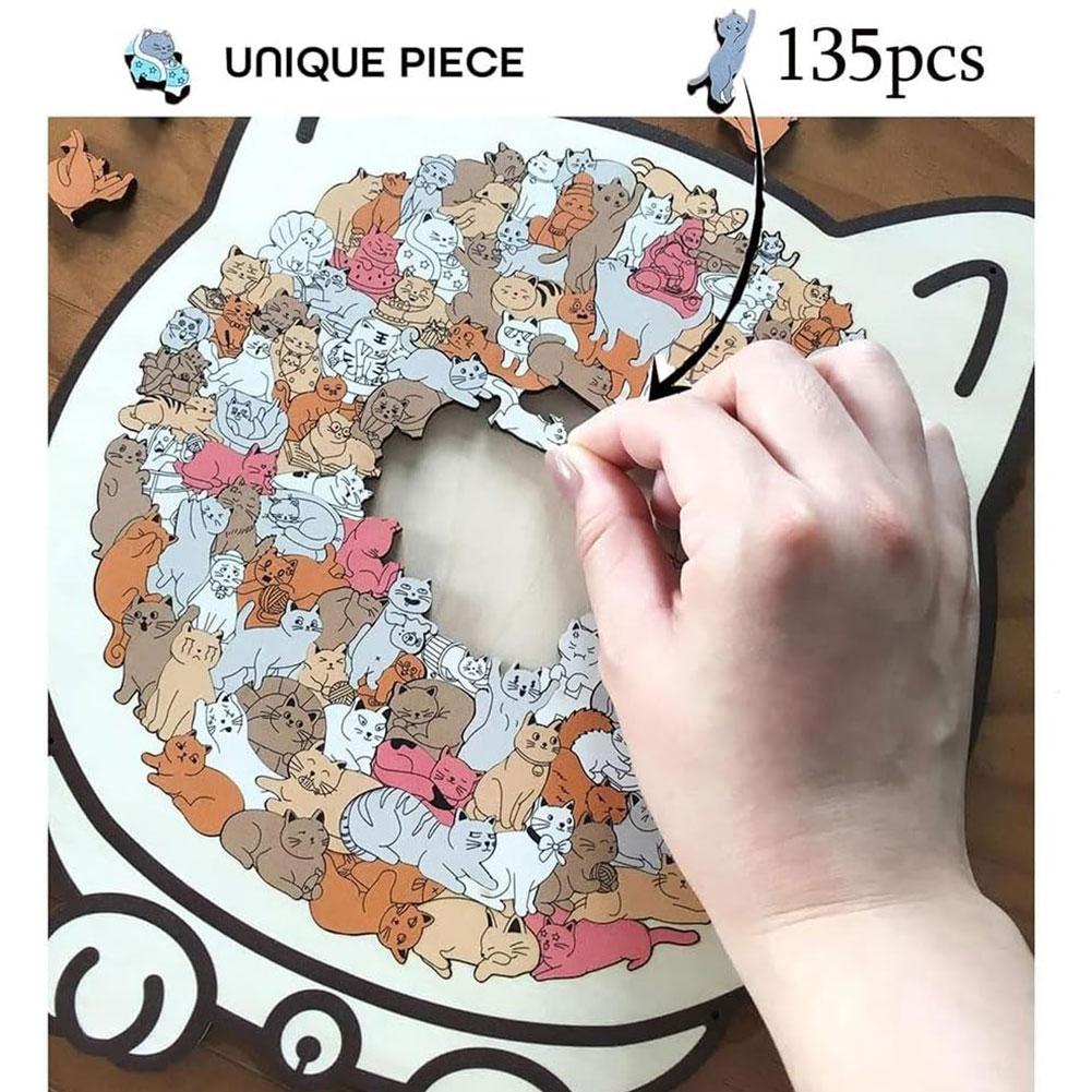 Wooden Puzzle Kids - 135 шт. деревянные пазлы для взрослых