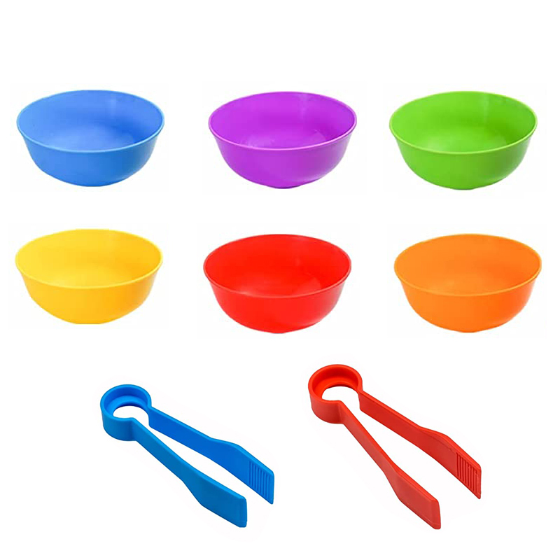 6 пластиковых мисок с 2 пинцет – обзор и цена Kids Toys 2 Year Old