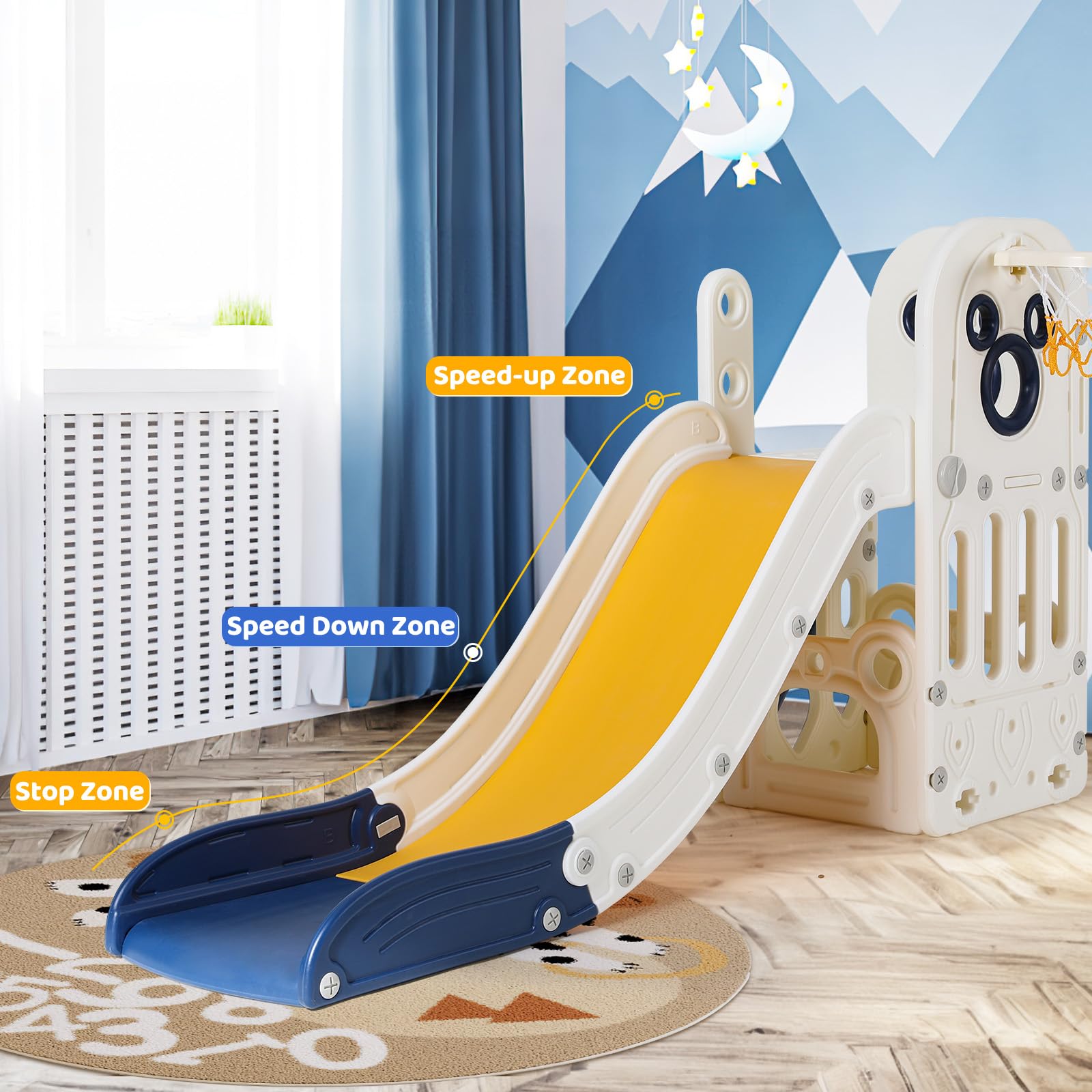 Игровой комплекс 6 в 1 для мал – обзор и цена Basketball Hoop Kids Indoor