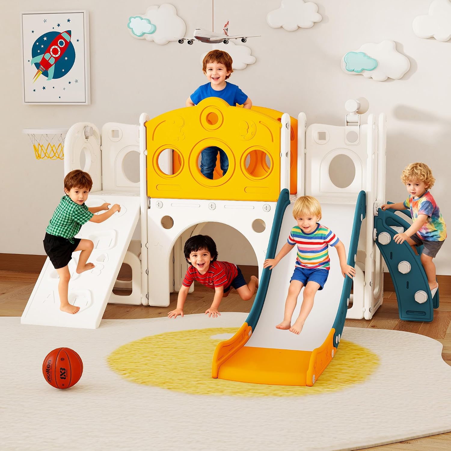 Игровой комплекс 9 в 1 для мал – обзор и цена Basketball Hoop Kids Indoor